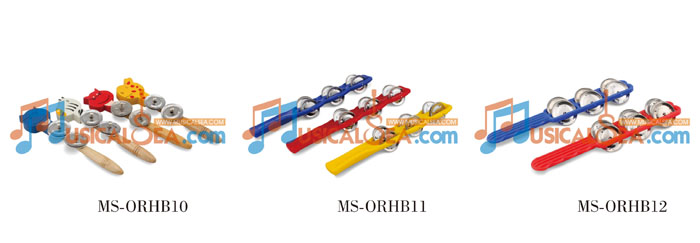 Colorful Hand bell , Wooden Painting Jingle Sticks , ORFF Musical instrument , Kid Musical Toy